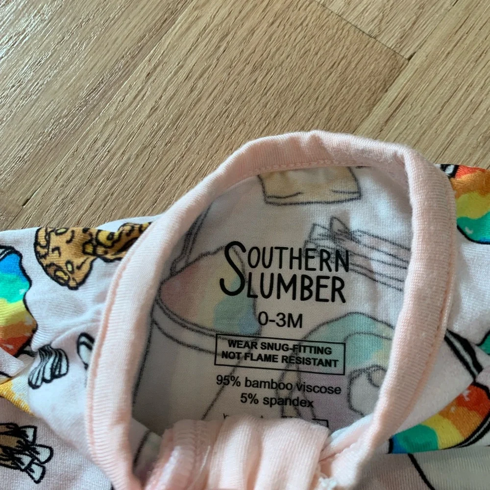 Southern Slumber Sweets Bamboo Pajamas 0–3M NWT Zip One Piece